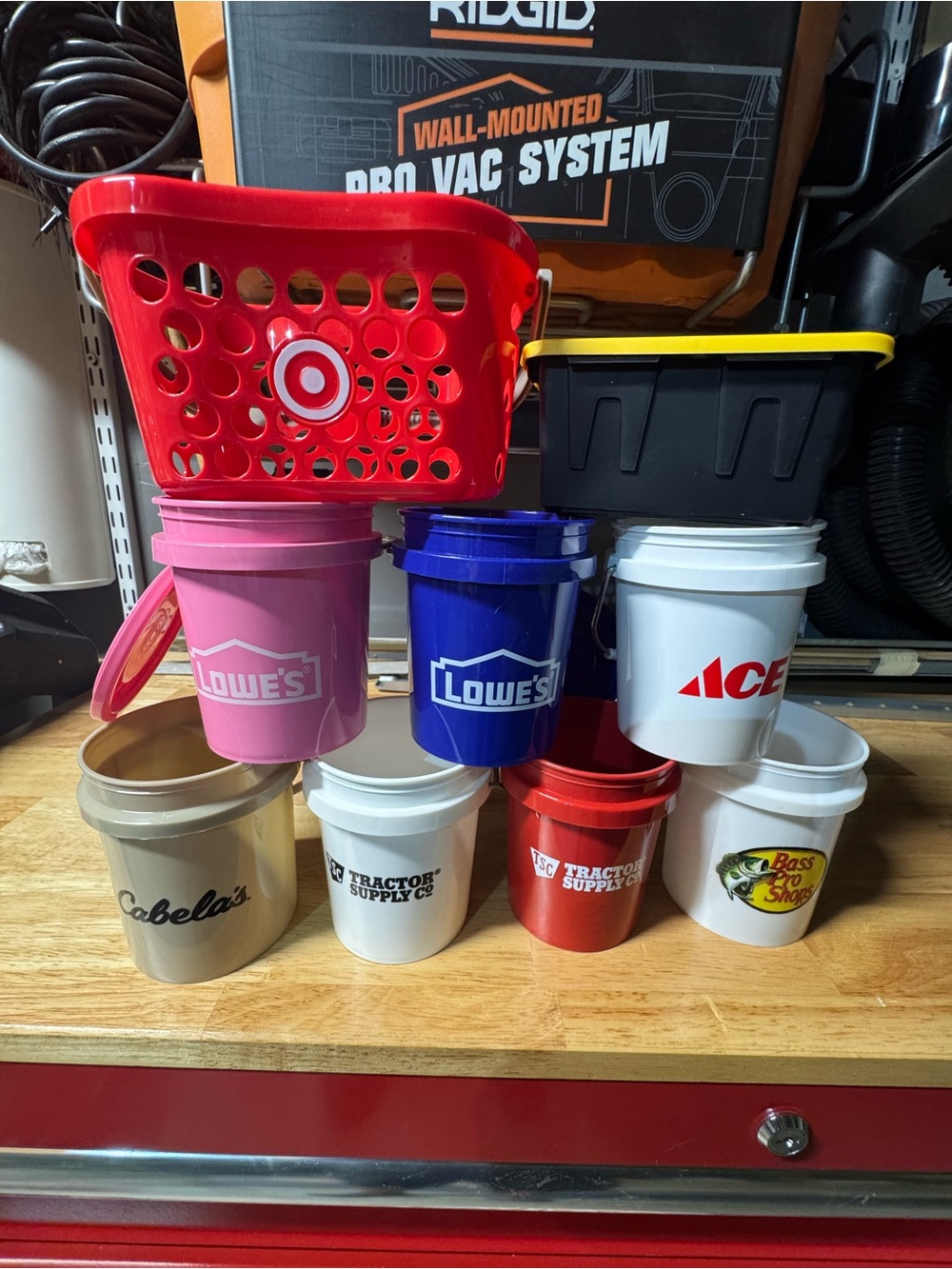 9 Mini Buckets/ Basket/ Tote